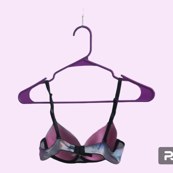 PINK Victoria's Secret wear everywhere tie dye bra in blue, pink and black 32B - Picture 3 of 6